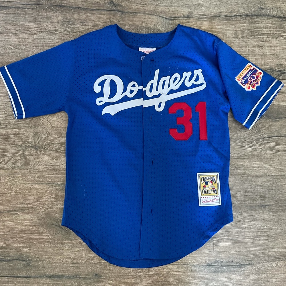 Mitchell Ness Kids Medium dodger jersey